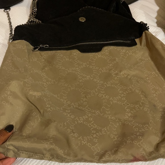 'Stella McCartney Falabella - Shaggy Deer' Faux Leather Foldover Tote - Picture 8 of 9